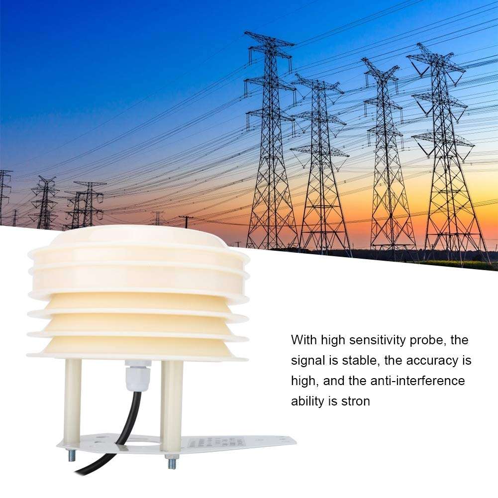Shutter Box Transmitter Temperature Humidity Sensor Transmitter Wide Measurement Range Small Weather Station, Temperature Recorder for Weather Station Home 5