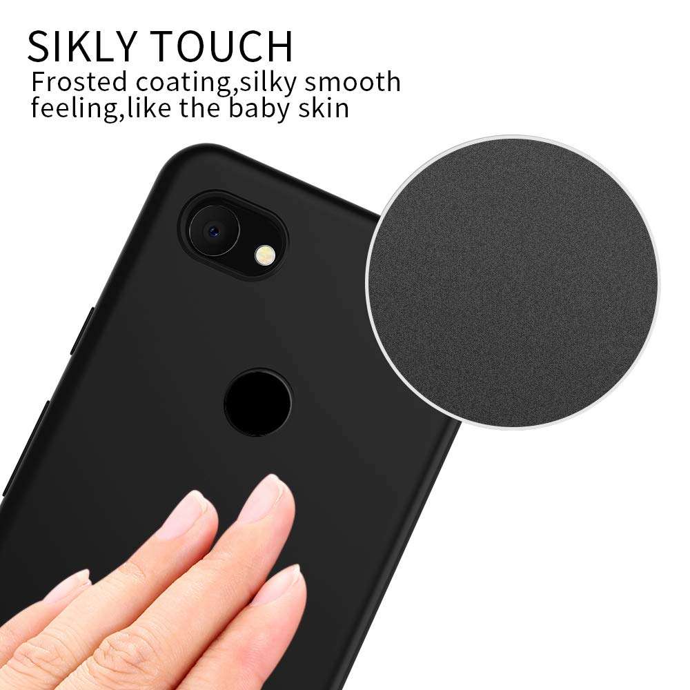 X-level for Pixel 3A XL Case, Mobile Phone Case [Guardian Series] Soft TPU Matte Finish Slim Fit Ultra-Thin Light Protective Cell Phone Back Cover for Pixel 3A XL, Black 2
