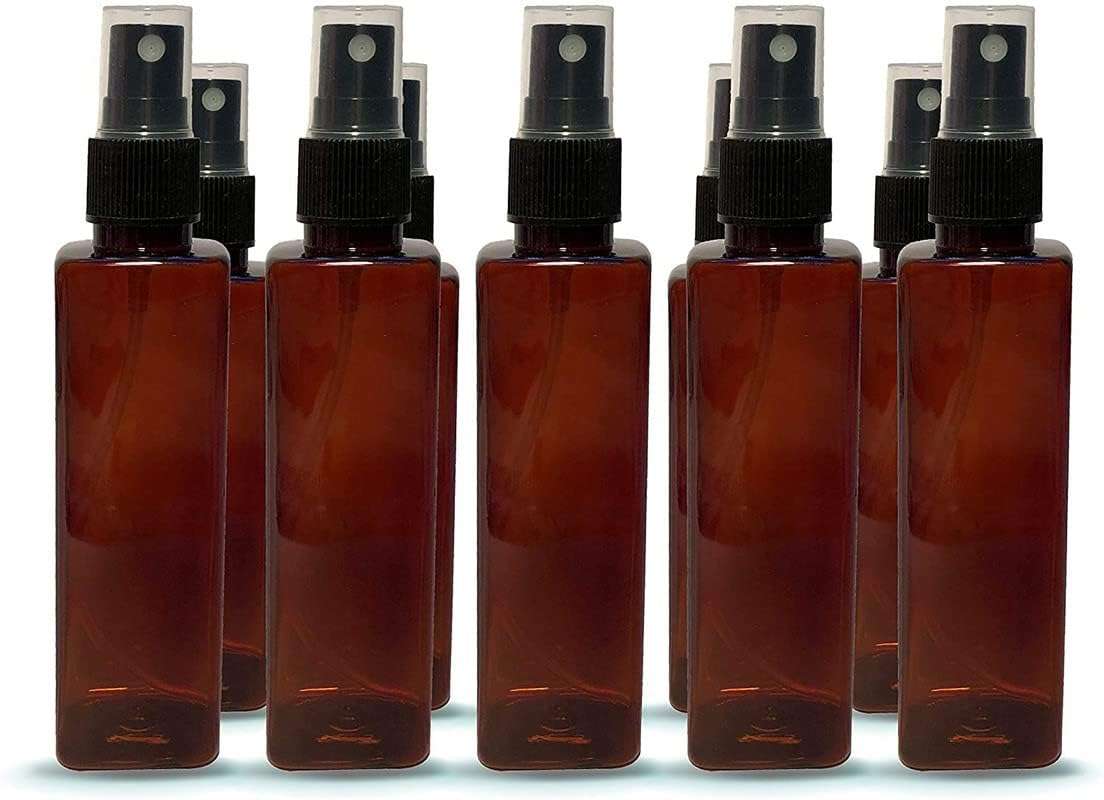 HARRODS Refillable Transparent Spray Empty Bottle for Home, Office, Car, Travel & Cleaning, Sanitizer Spray Bottles | Oil Bottle I Room Spray | 100ml (Pack of 10) 1