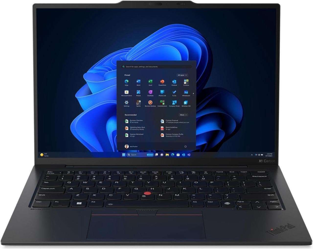 Lenovo ThinkPad X1 Carbon Gen 12 AI Laptop 14.0" IPS WUXGA (Intel Core Ultra 7 155U, 32GB LPDDR5X, 1TB SSD, AI Copilot, Backlit KYB, FP Reader, 2 Thunderbolt 4, Win 11 Pro) w/DKZ USB Port Expander 2