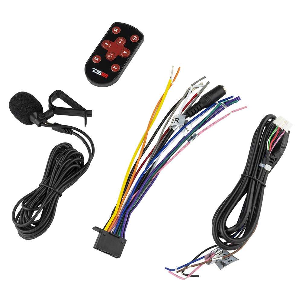 DS18 DDX6.9 Car Stereo Radio 6x9 inches Touchscreen Double Din Headunit with DVD, Bluetooth, USB and mirrorlink for iOS & Android AUX/USB/SD/AM/FM Multimedia Receiver 6