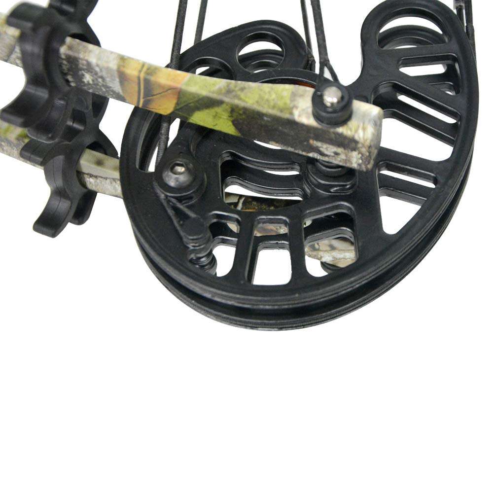 AMEYXGS Archery Compound Bow Dual-Purpose Steel Ball Hunting Bow 45lbs Triangle Bow Catapult for Outdoor Hunting Fishing for LH and RH (camo) 5