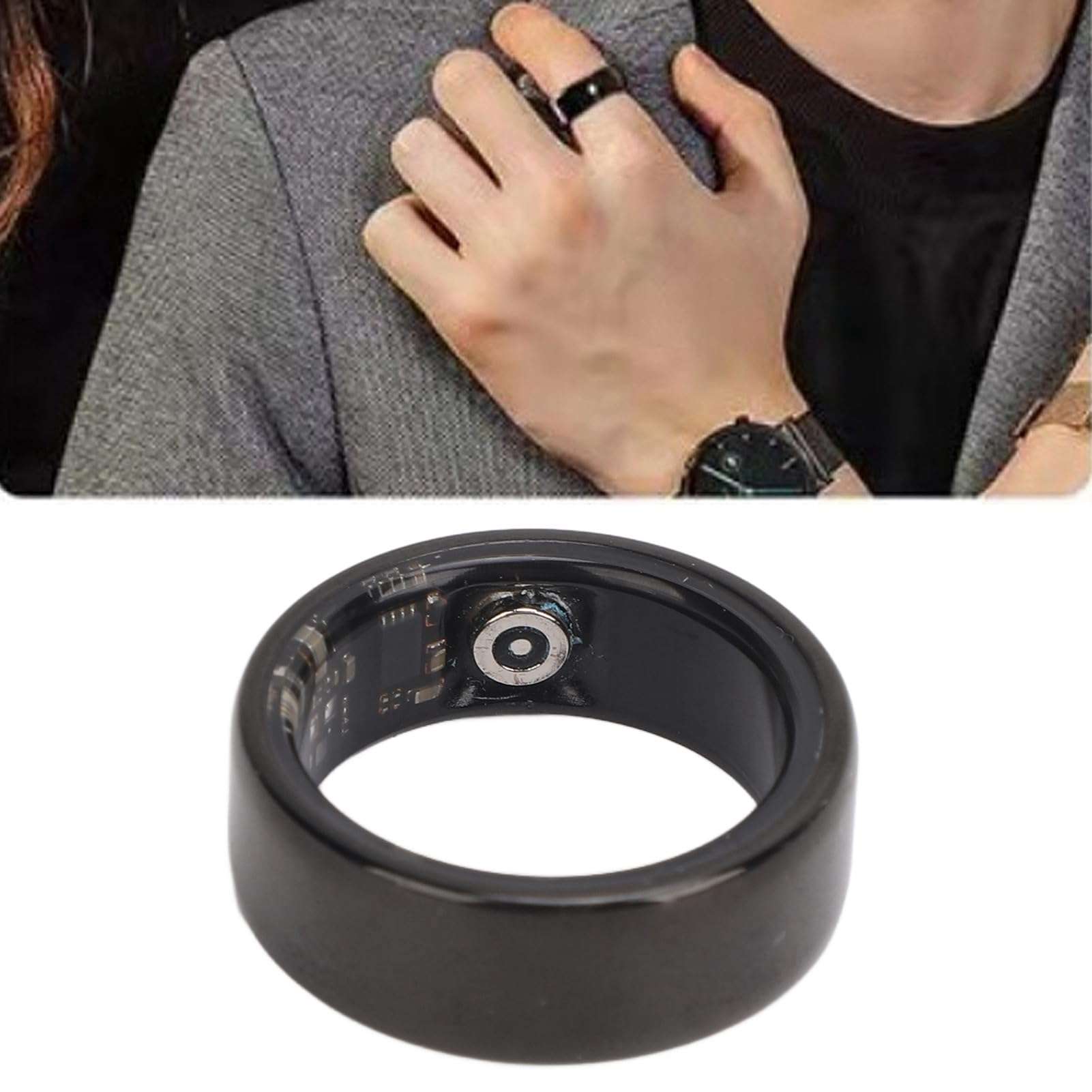 Health Ring, Smart Ring Monitor, IP68 Ring with Charging Case for Android and iOS Devices (No. 8) 3