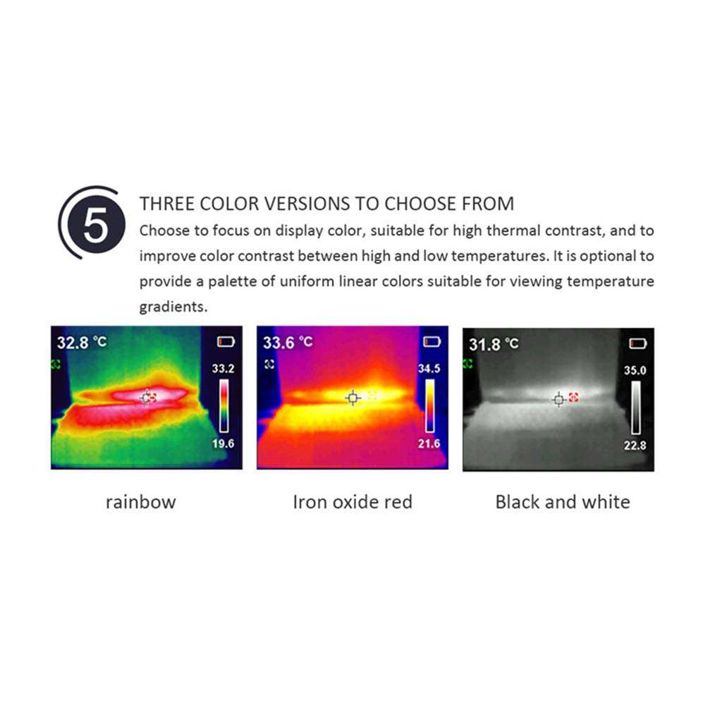 FAY Mini Infrared Thermal Imager,80 X 60 IR Resolution Thermal Camera with 2.0" Color Display Screen,Temperature Measurement Range -10〜400℃ 4