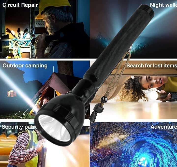 rechargeable torch light Warranty 1 year across 78 countries International standard long range flashlight Aluminium body auto Rechargeable up to 30 percent LED Torch Flashlight Waterproof Premiu Torch All size torch see below Long Lasting Durable Introduction offer price 4