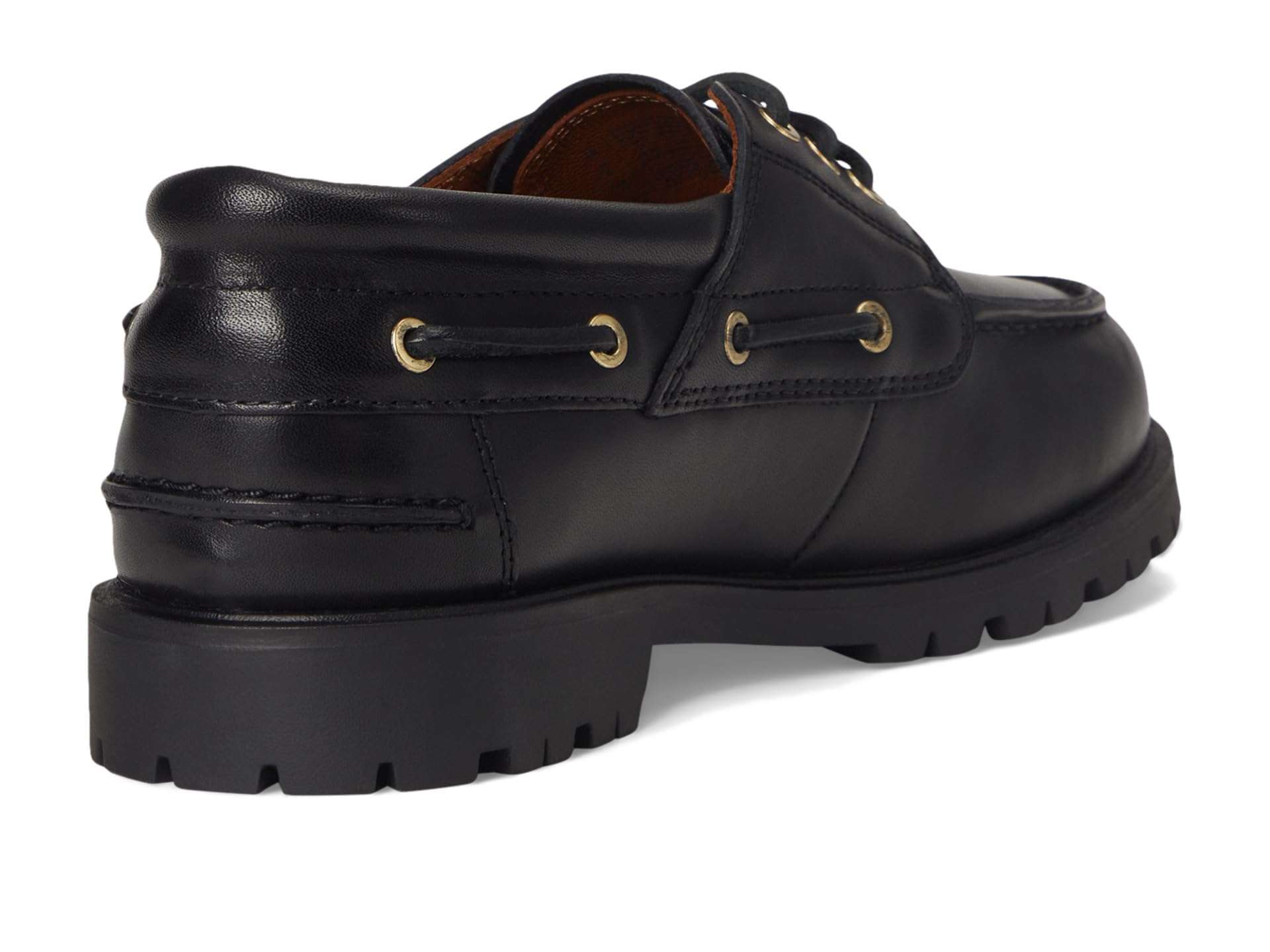 Vagaband Shoemakers Women's Joslyn Leather Boat Shoes, Black, 6 6