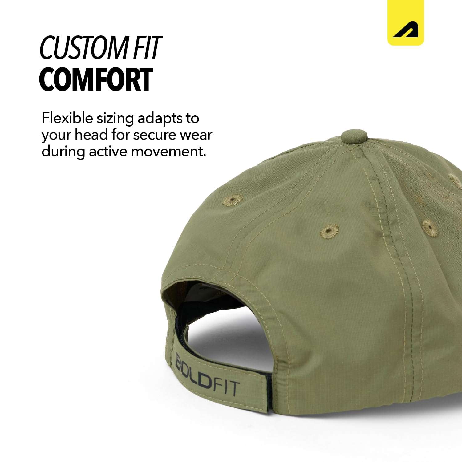 Boldfit Head Caps for Men Unisex Cap for Women Sports Caps for Men - Olive 4