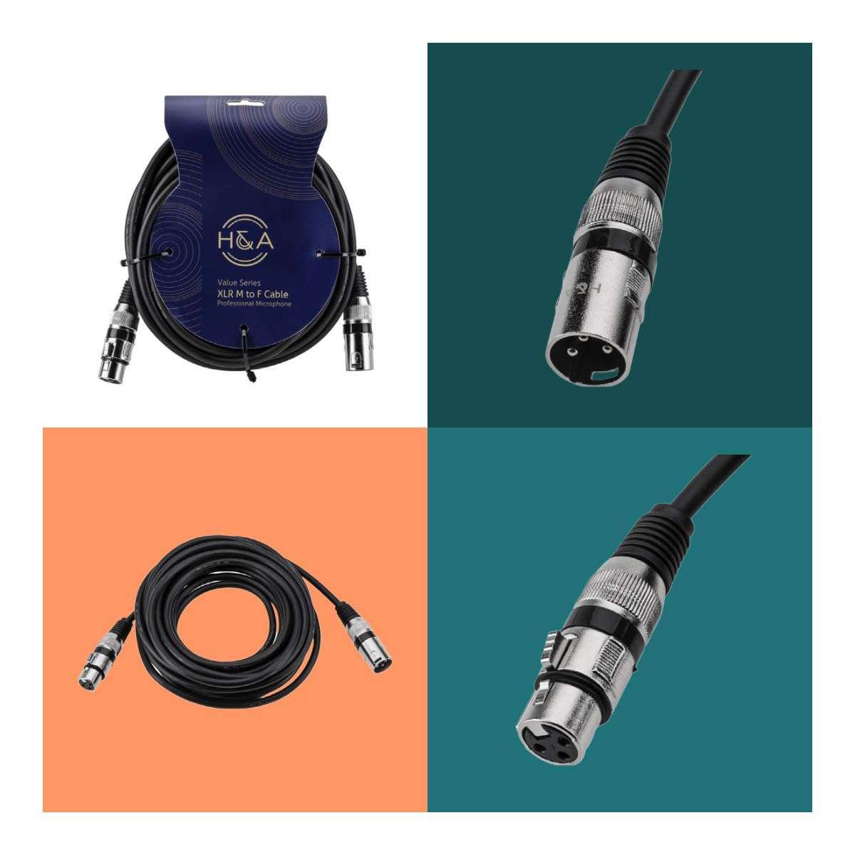 Europower PMP500 500W 12-Channel Powered Mixer with KLARK TEKNIK Multi-FX Proces sor, Compressors, FBQ Feedback Detection System with 3x 25' XLR M to XLR F Cable 6