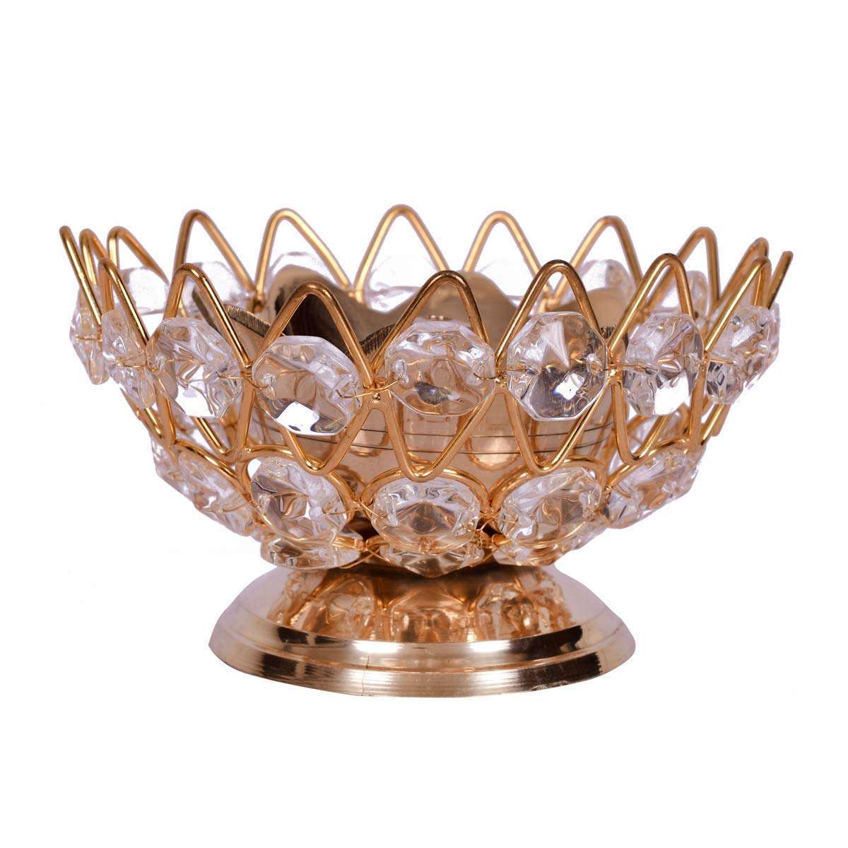 Collectible India Metal Decorative Bowl (3.5 x 2.1 x 3.5 inch, Gold), Small (DFBS151-Small) 5