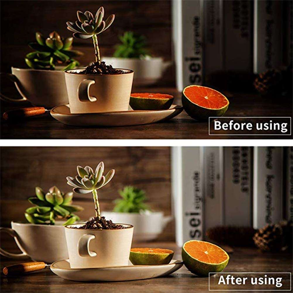 N / A Lighting Tools Flash Multiple Times, 48 Macro LED Ring Flash Kits, 7 Modes, 8 Adapter Rings, 4 diffusers, Adjustable Ring Light LCD Display, Energy Saving 6