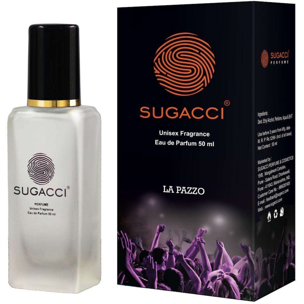 Sugacci La Pazzo - Perfumes for Man - Perfumes for Woman - Eau de Parfum - 10 x More Perfume than Deodorant - 50ML - Unisex Fragrance - Scent for Man and Woman