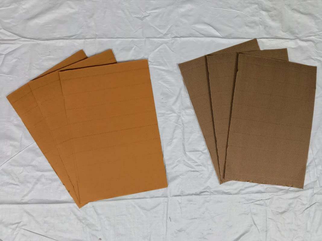 NAVMAV Corrugated Packing Sheets Carton Sheet Cardboard Sheet Craft-Kraft Paper Sheet Shipping Packaging Sheets for Art E-Commerce Packaging Use Brown cutting 5pc (15 X12 Inch) 6