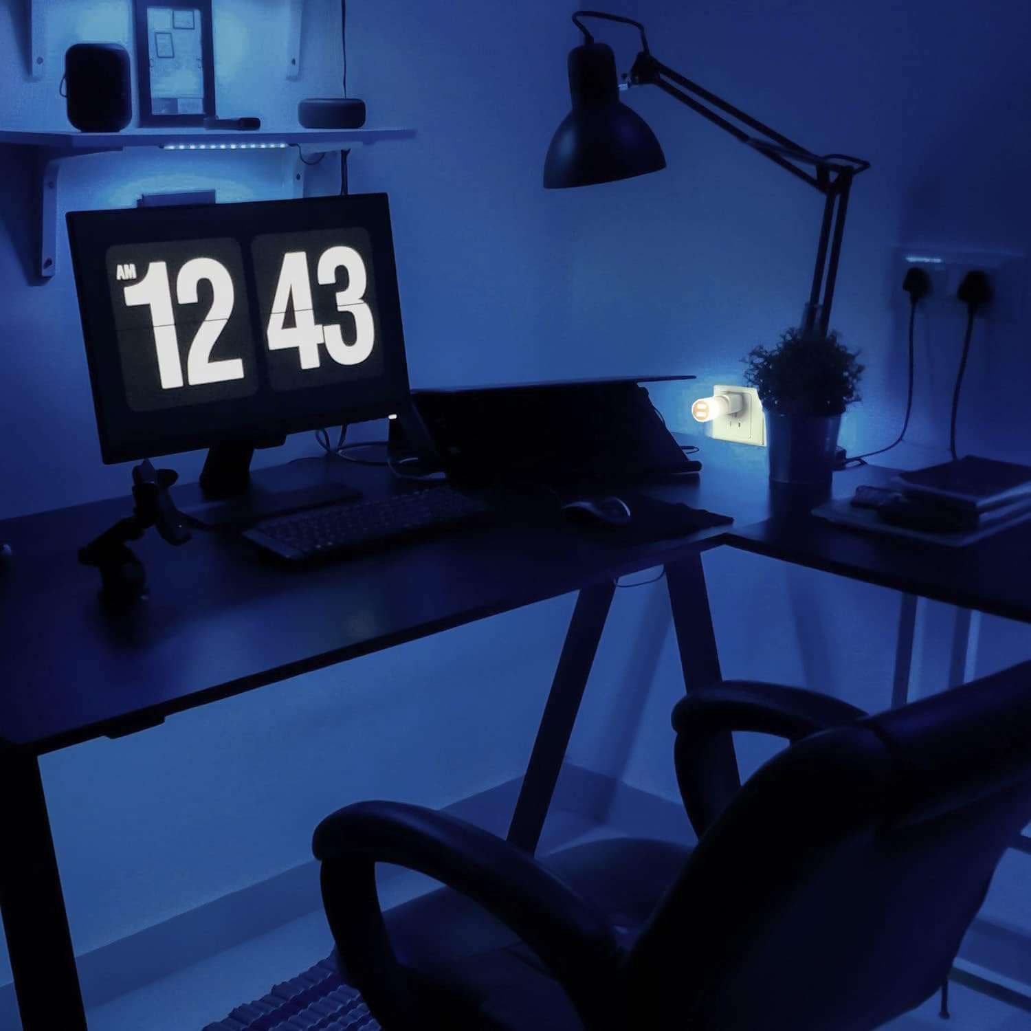 HIKI ZIKI Mini 2 in 1 USB Holder Port with Lamp| Portable Home Lights| Led Light with Double USB Charging Port| Mini USB Plugin Lamp| Laptop Light/Desktop Reading Light with Data Cable Protector_ (2) 5