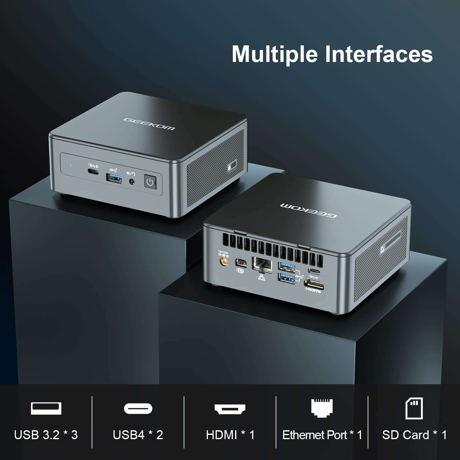 GEEKOM Mini PC Mini IT11,Intel Core i5-1155G7 Mini Computers (8 Threads,Up to 4.5 GHz),16GB DDR4/512GB M.2 SSD Windows 11 Pro Small Desktop Computer,Support 8K UHD/Bluetooth 5.2/WiFi 6/USB4.0 4