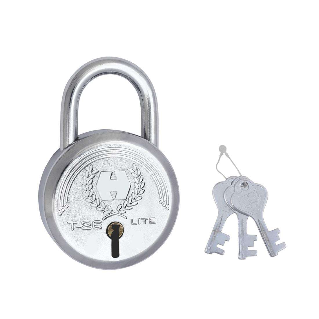 Harrison T-26 LITE/BCP-0532 Key Padlock (Silver, Painted Finish) 1