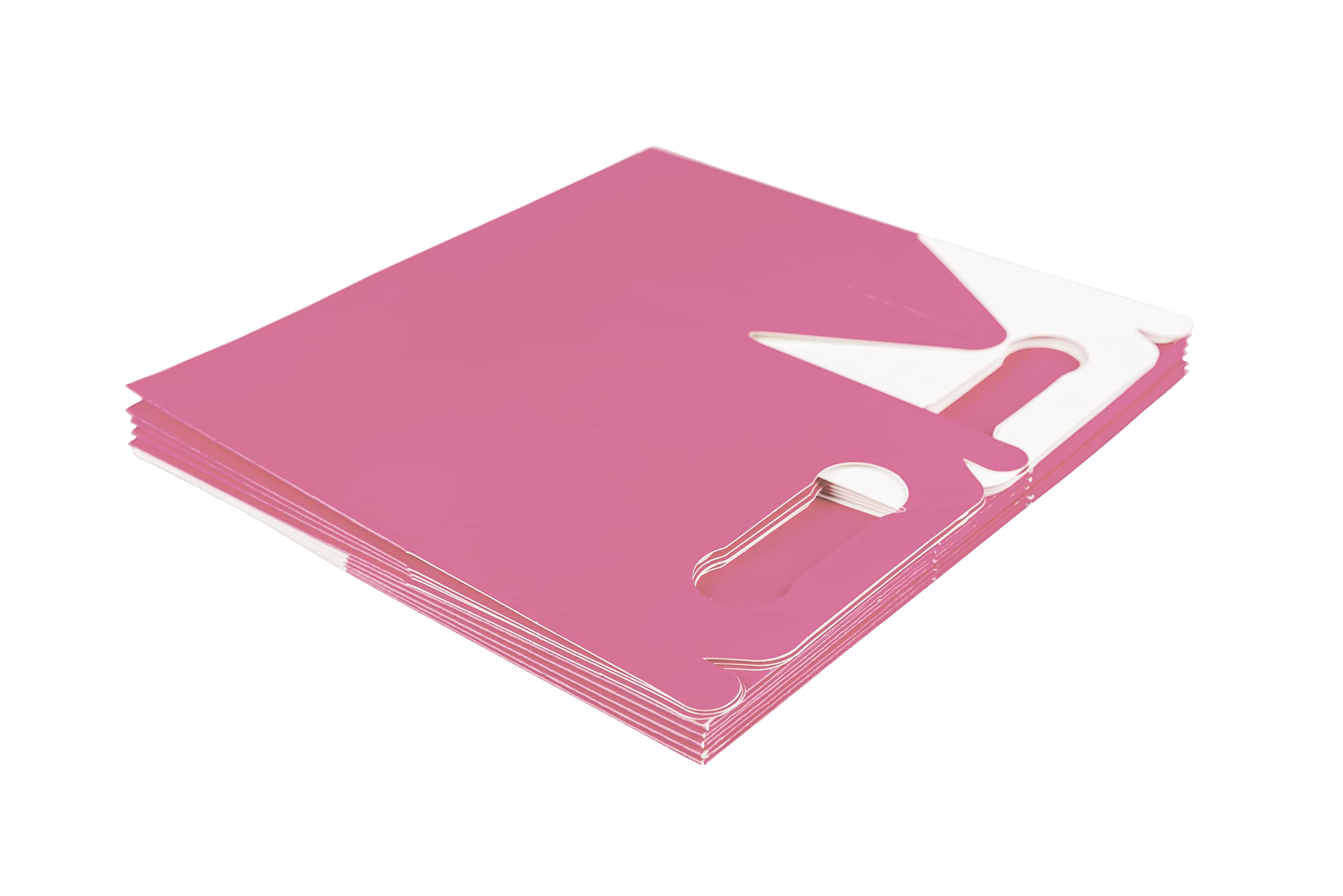 SHATCHI 10Pcs Light Pink Colour Cardboard Lunch Takeaway Birthday Wedding Carry Meal Food Cake Party Box Childrens Loot Bags 5