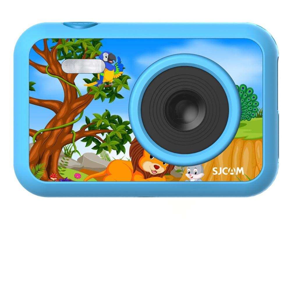 Powerpak Sjcam Funcam 2" LCD Hd Digital Action Camera Cartoon Print with in-Built Games for Children & Adult Kids (Funcam Lion), Multi