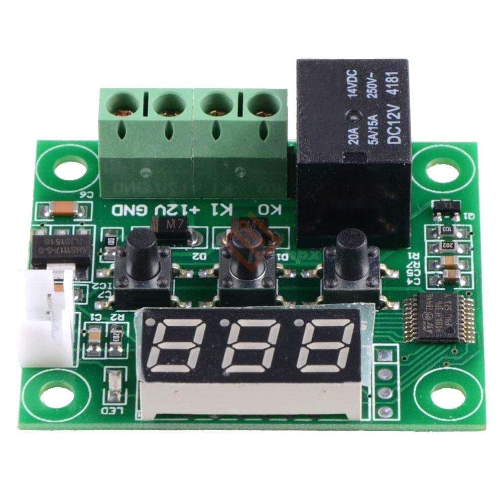 W1209 DC 12V Blue LED Digital Thermostat Temperature Control Thermometer Thermo Controller Switch Module + NTC Sensor 6