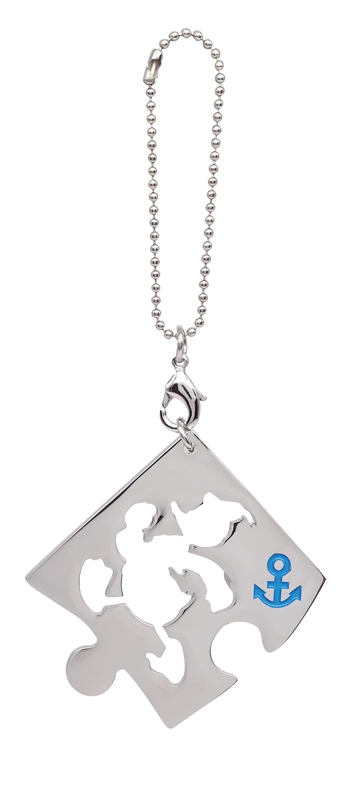 Donald Duck Puzzle Pewter Key Ring