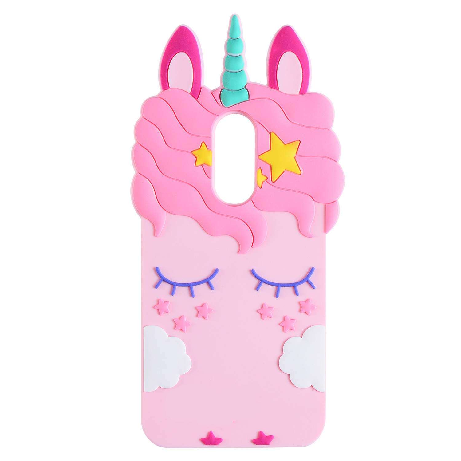 TopSZ Case for Samsung Galaxy J3 Achieve/J3 Star/Express Prime 3,3D Cartoon Silicone Kawaii Animal Cute Girls Kids Teens Horse Cover for Amp Prime 3/Sol 3/J3 Orbit/J3 Emerge 2018 J3 2018 1