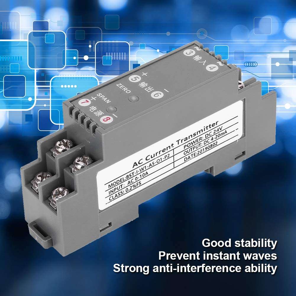 High Accuracy AC Current Transmitter Sensor One-in One-Out Durable Fast Response Stable for Electric Power 5