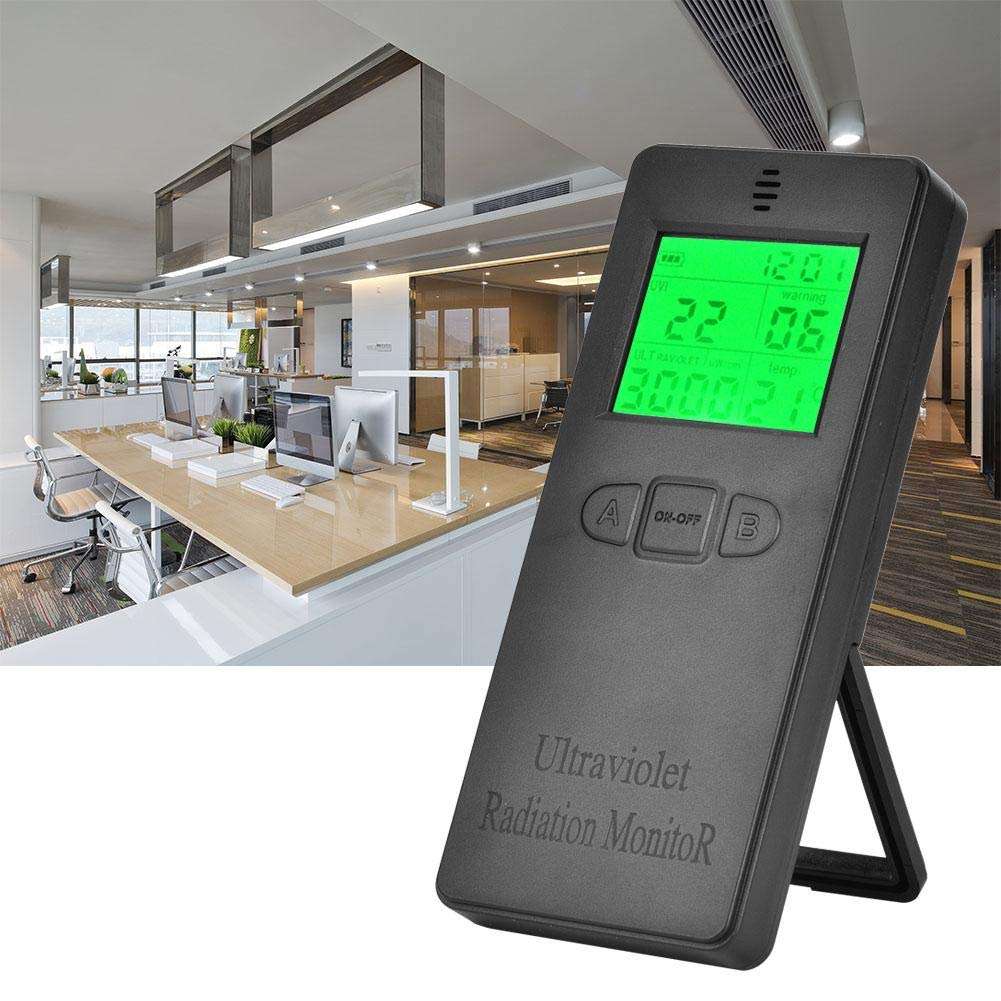 Radiation Detector, LCD Portable Digital UV Tester, UV UVI Meter Tester with Temperature Display for Home, Office, Indoor and Outdoor, UV Lamps 2