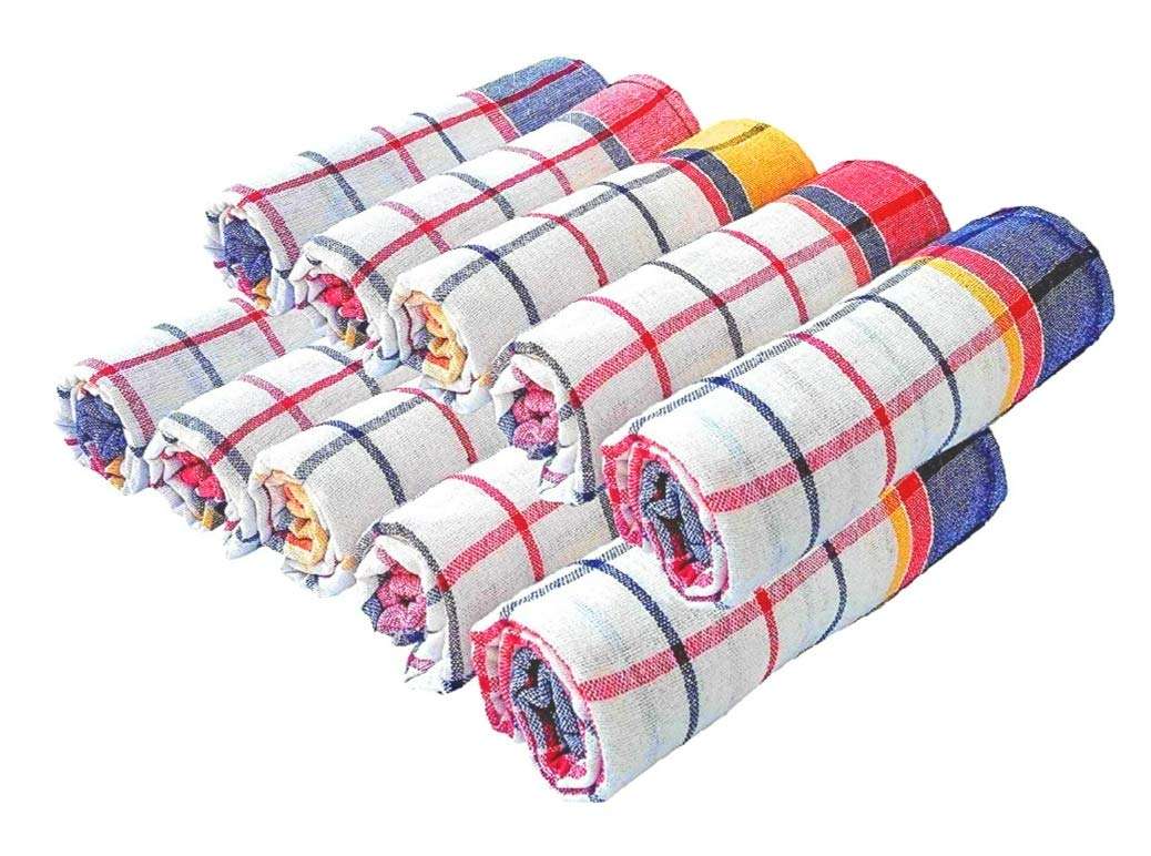 DK Handloom Kitchen Napkin 100% Cotton King Chapatis Napkin and Cleaning Kitchen 20 x20 cm, Set of 12 2