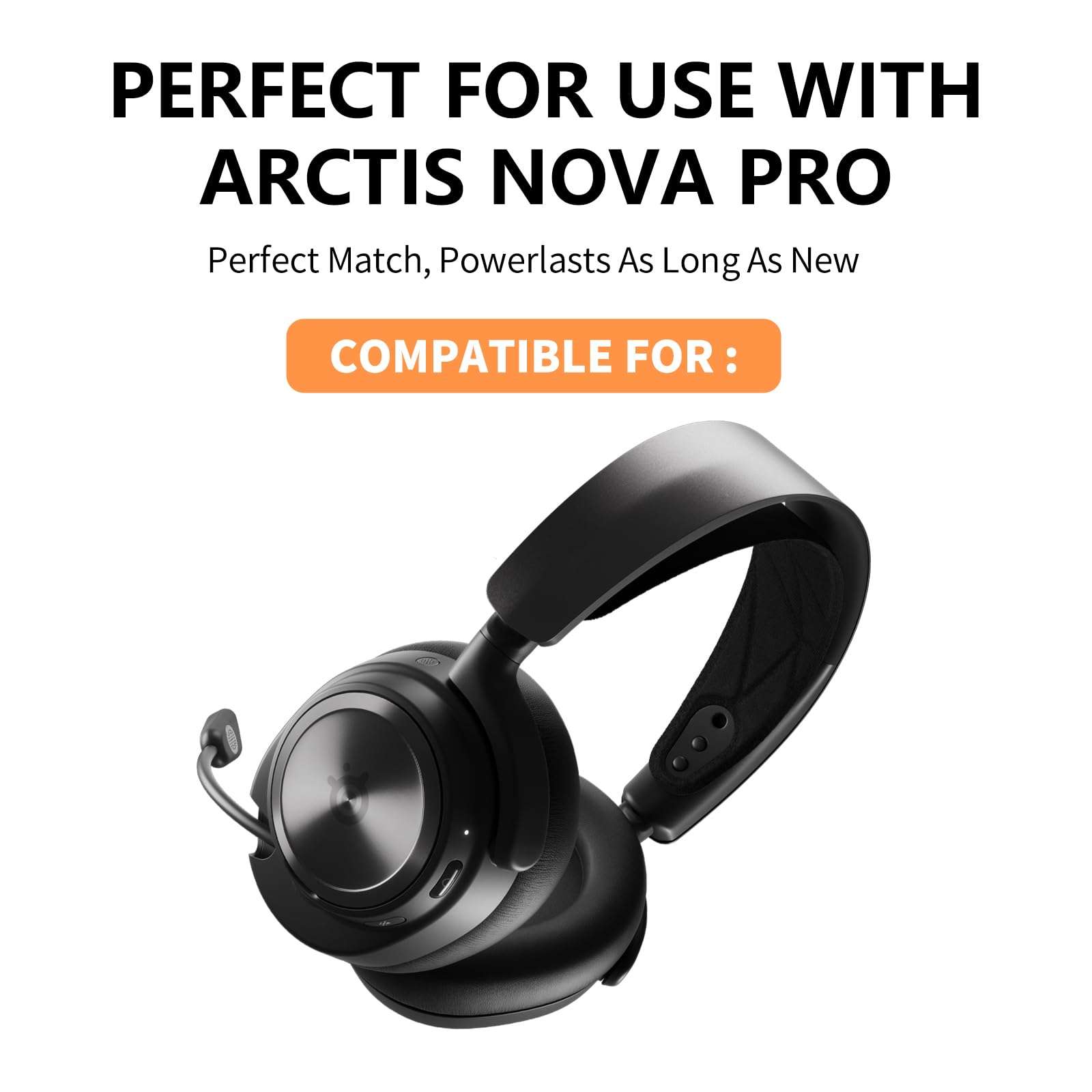 LeeCrynoid 2-Pack NP-45 700mAh Battery, Compatible with Steelseries Arctis Nova Pro Wireless Headset, Arctis Nova Pro Wireless Headset for Xbox, Arctis Nova Pro Wireless Headset for PlayStation 4