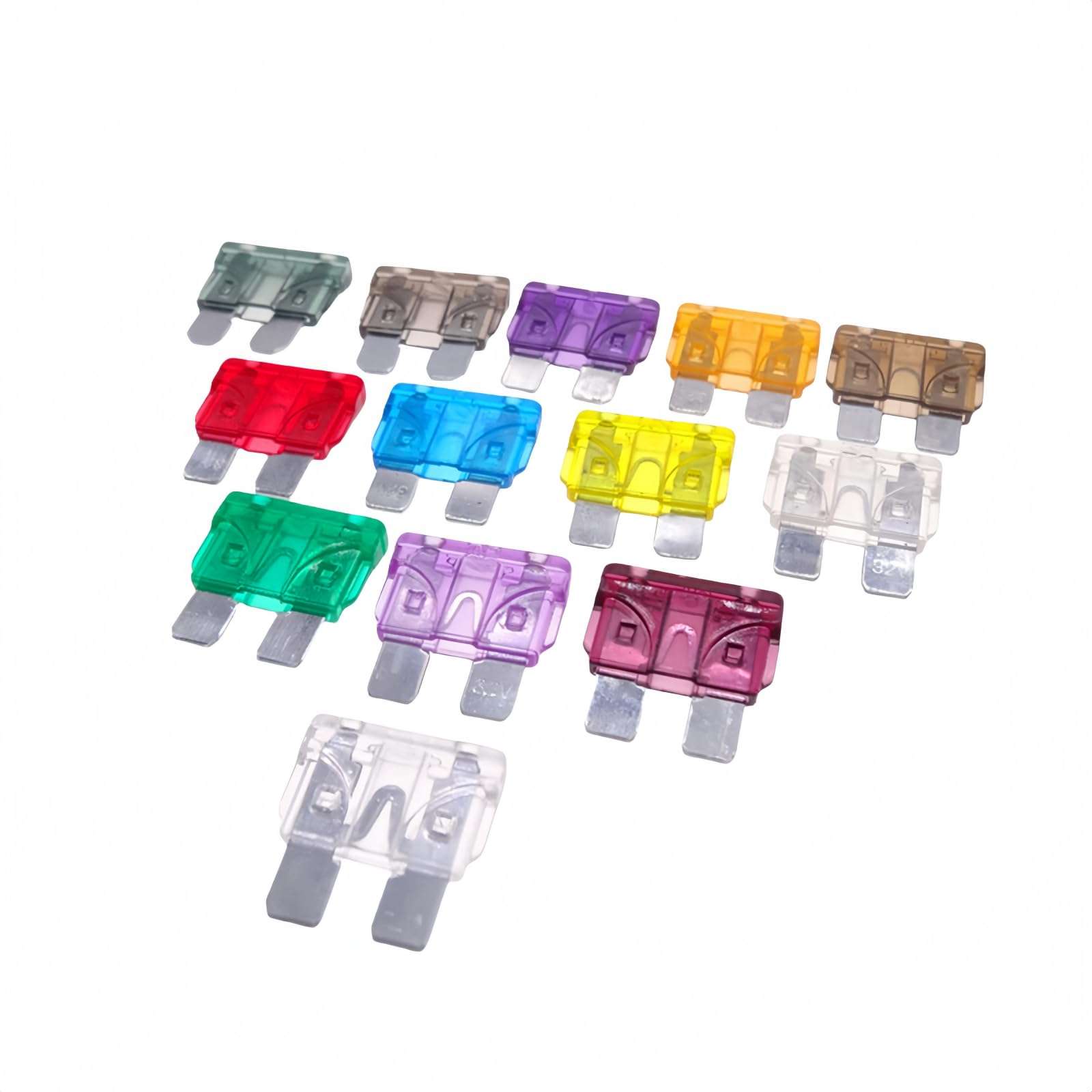 Shudyear 72Pcs Standard Car Fuses Assortment kit(3A/5A/7.5A/10A/15A/20A/30A/35A) Automotive Blade Fuse for RV, Truck, Marine, Auto Accessories (72 Medium Kit)