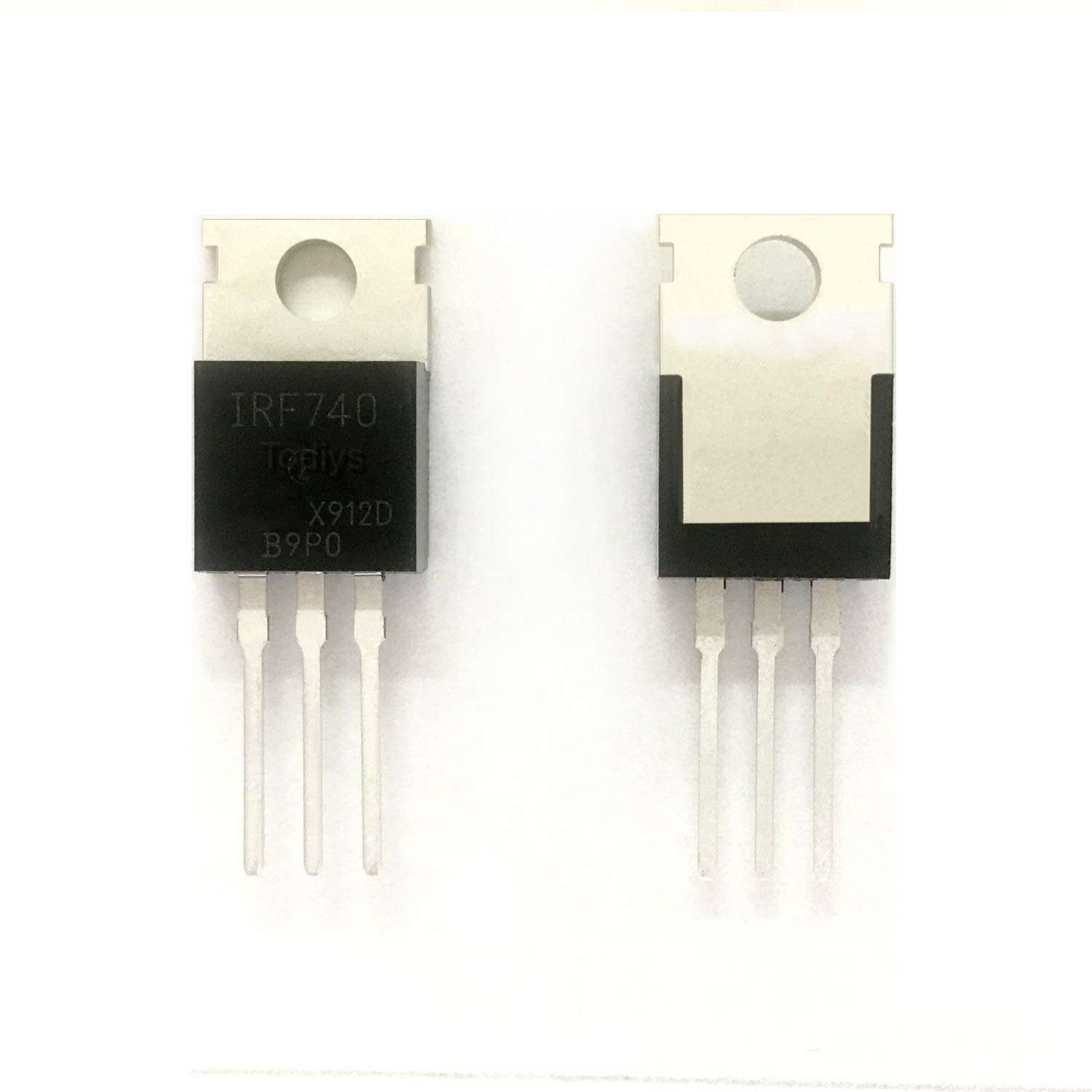 Todiys New 15Pcs for IRF740 IRF740N IRF740PBF IRF740A IRF740APBF IRF740BPBF TO-220 N-Channel Power Mosfet Transistor IRF740LCPBF
