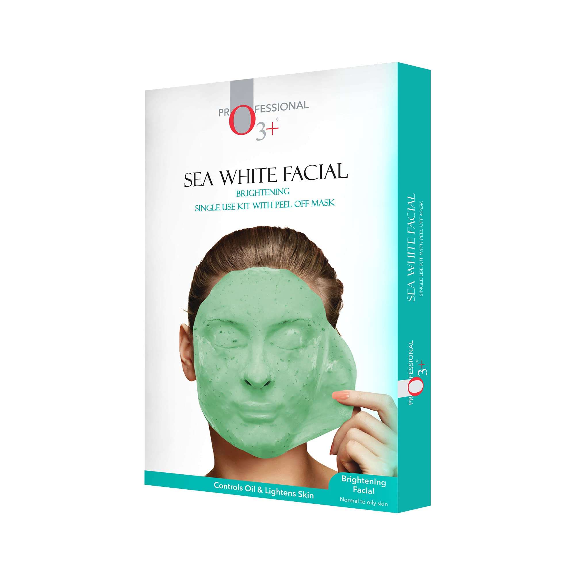 O3+ Sea White Brightening Facial Kit With Peel Off Mask Suitable (45g, Single Use Facial Kit) & O3+ Facialist Glow Sheet Mask Hydrates and awakens skin(30g) Combo 3