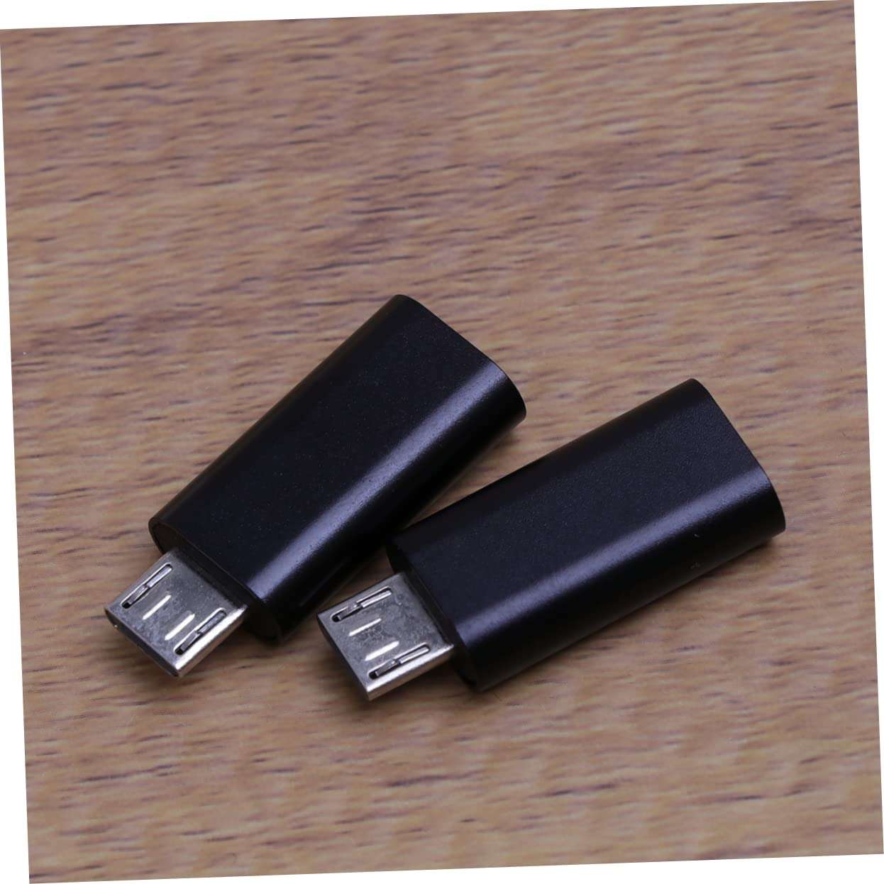 Tofficu 2 Pcs Pin Female to Micro USB Converter Adapter Charging Connector for Smartphone Tablet Power Bank Black Compact Durable Design for Seamless Device Compatibility 6