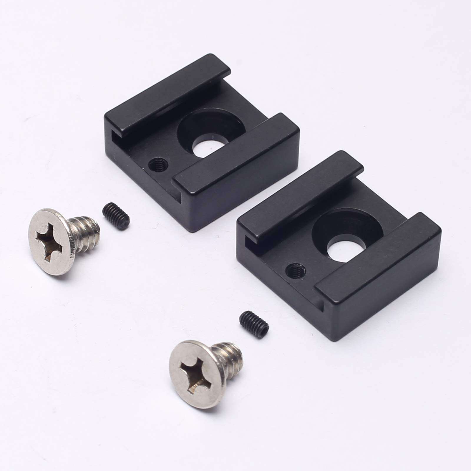 DEVMO Cold Shoe Mount Adapter Bracket Hot Shoe with 1/4" Thread for DSLR Rig Cage Plate Video Light Camera Cage Flash LED Moniter 1