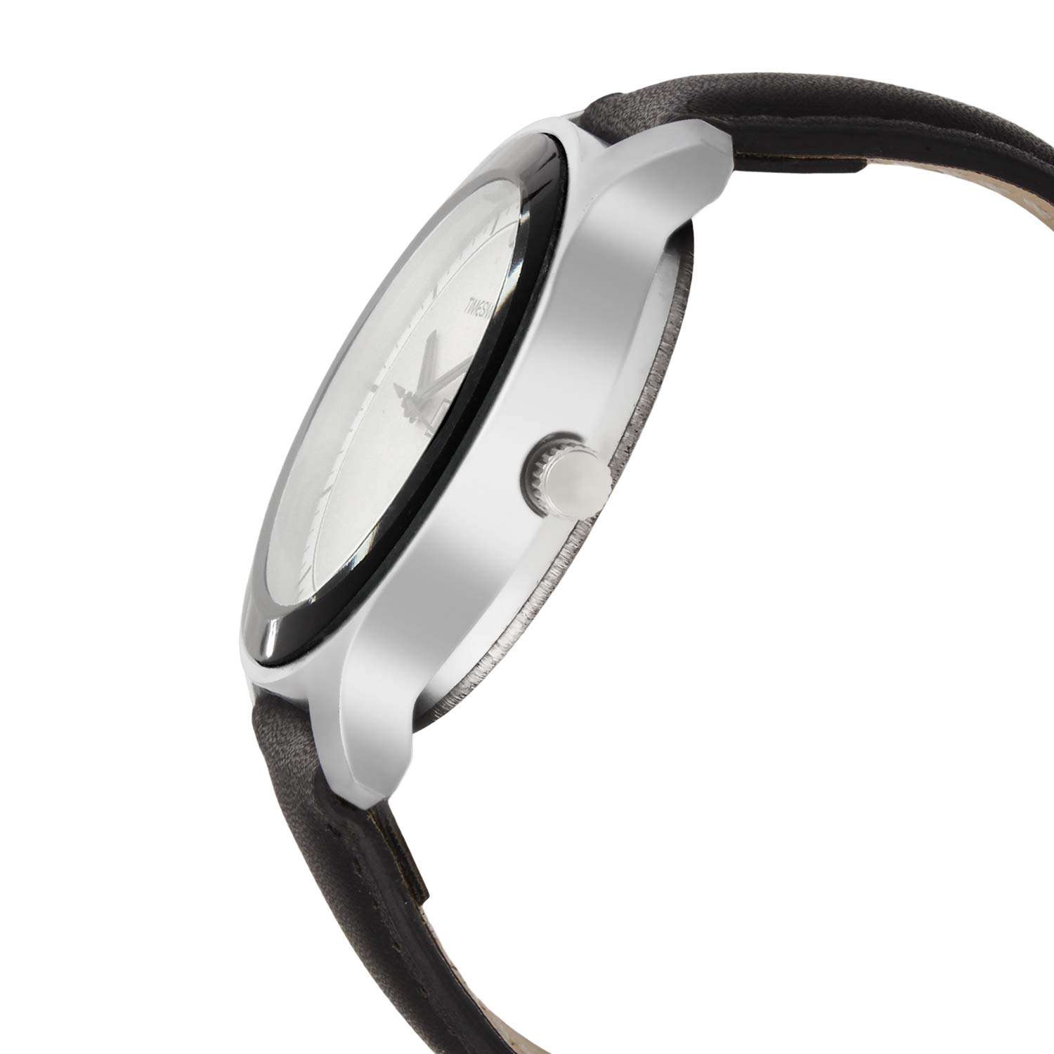 Timesmith White Dial Black Leather Strap Genuine Premium Branded Day Date Analog Watches for Men Latest Stylish TSC-019heli2qwq 2