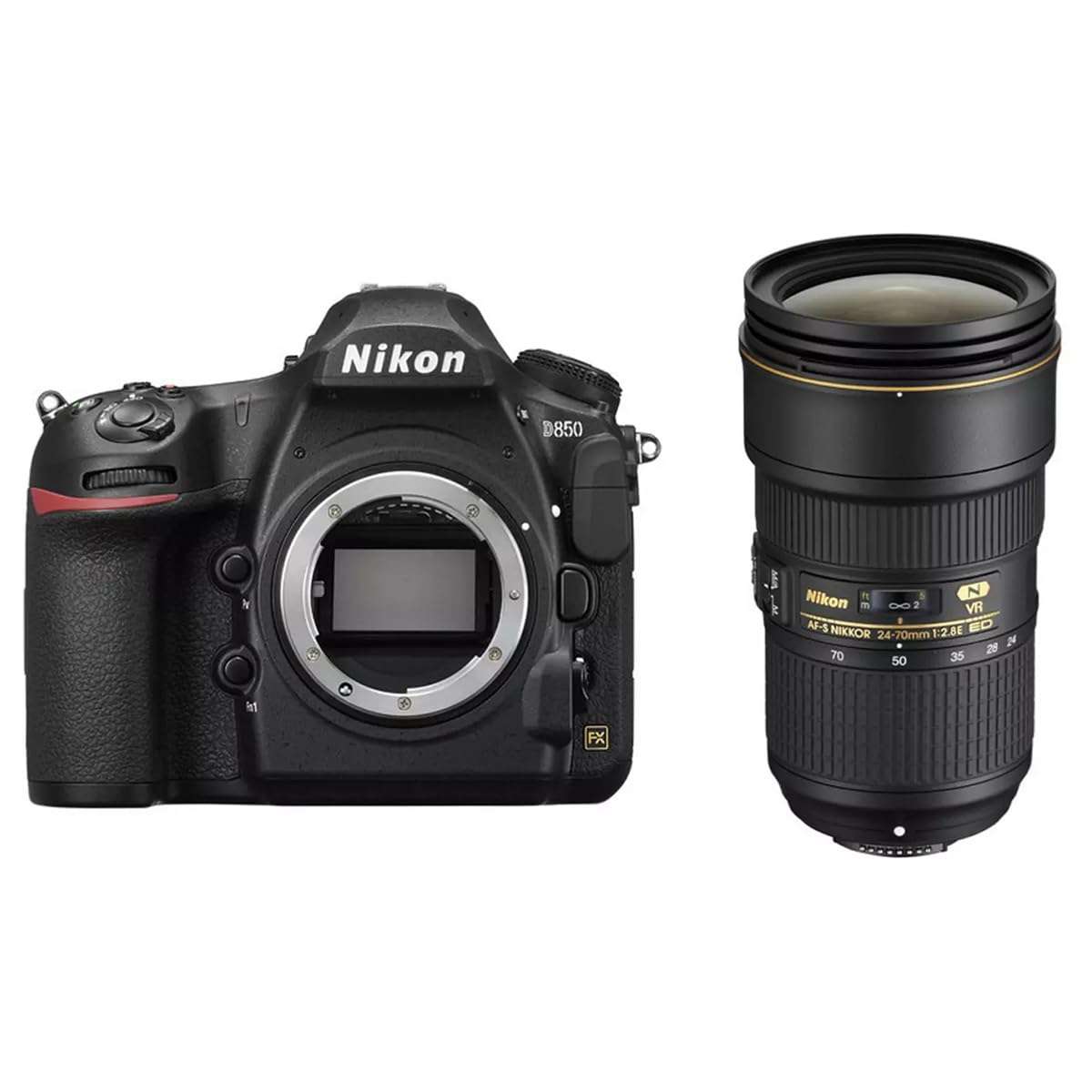 Nikon D850 DSLR Camera with AF-S NIKKOR 24-70mm f/2.8E ED VR Lens 1