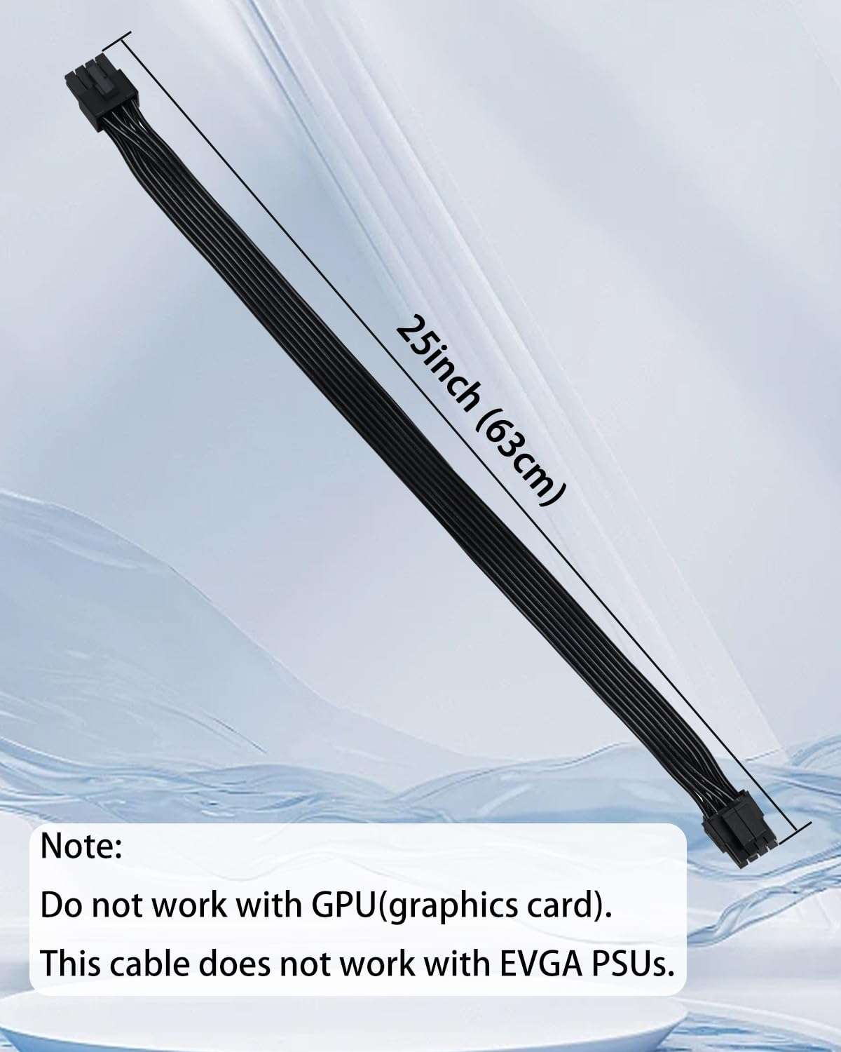 COMeap CPU Cable for Corsair PSUs, CPU 8 Pin Male to CPU 8 Pin (4+4 Detachable) Male EPS-12V Motherboard Power Adapter for Thermaltake ARESGAME Power Supply 25-inch(63cm) 4