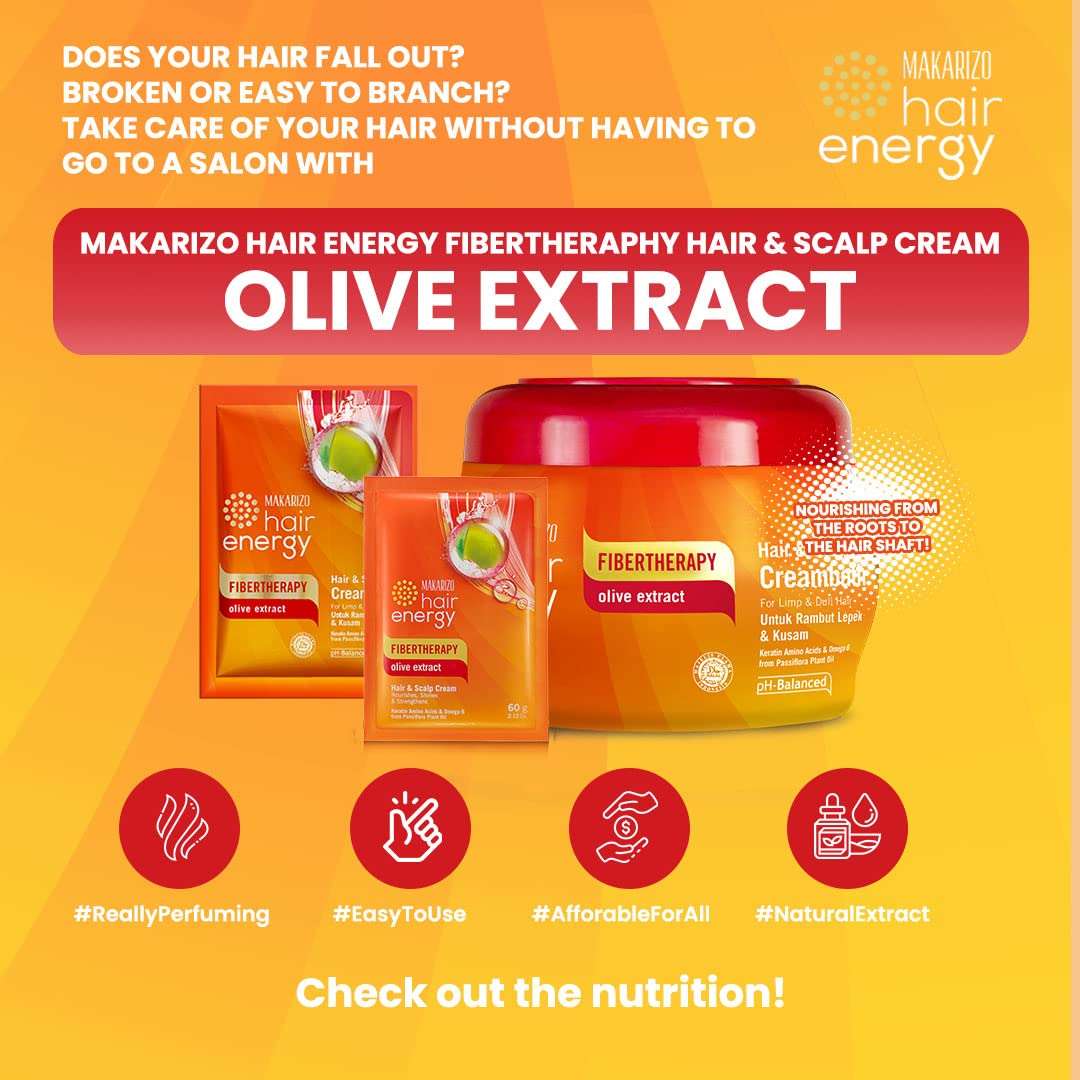 Hair Energy Fibertherapy Olive Creambath 60 ML 4