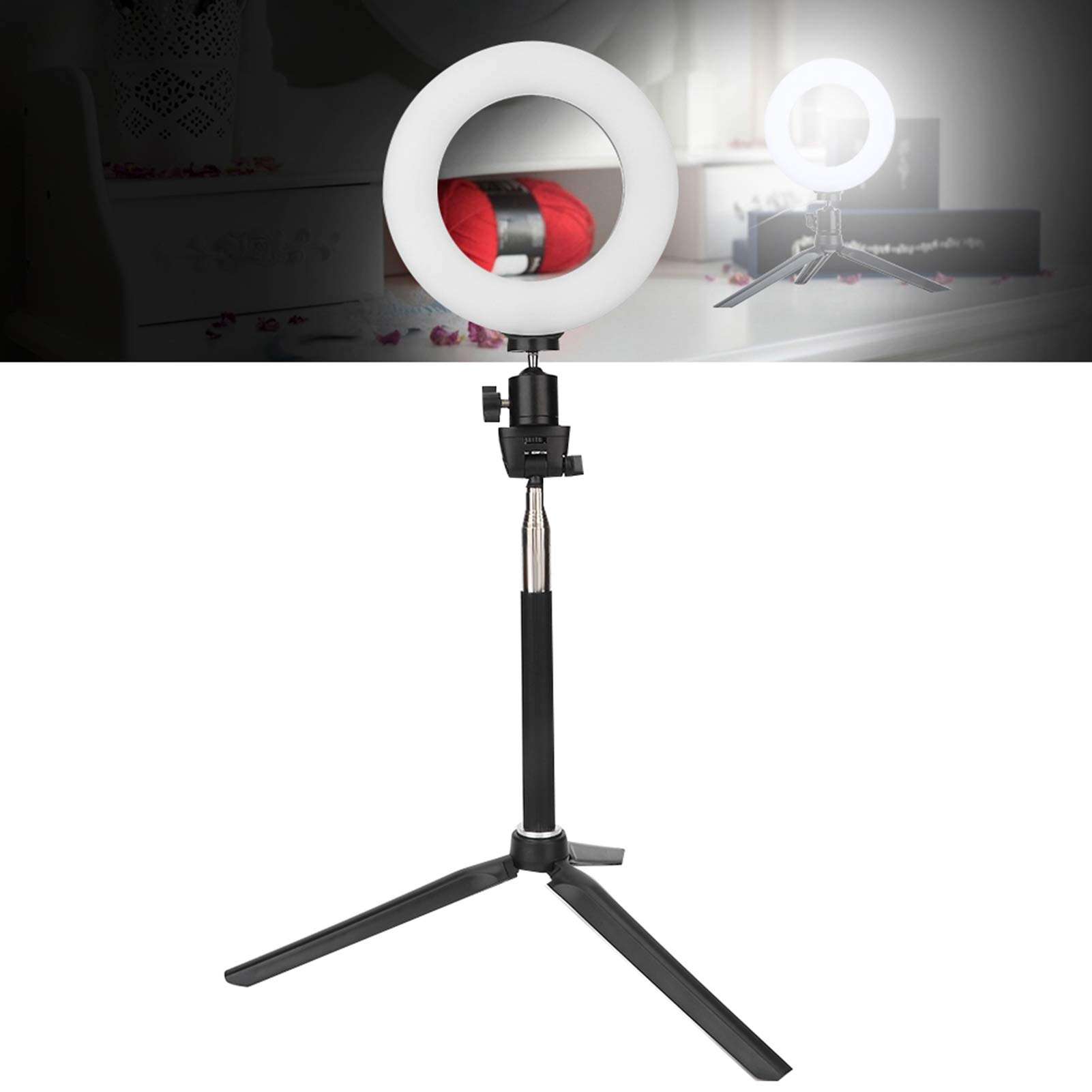 Light, Three Colors Portable LED Fill Light Dimmable USB for Makeup for Video Live Broadcast 6