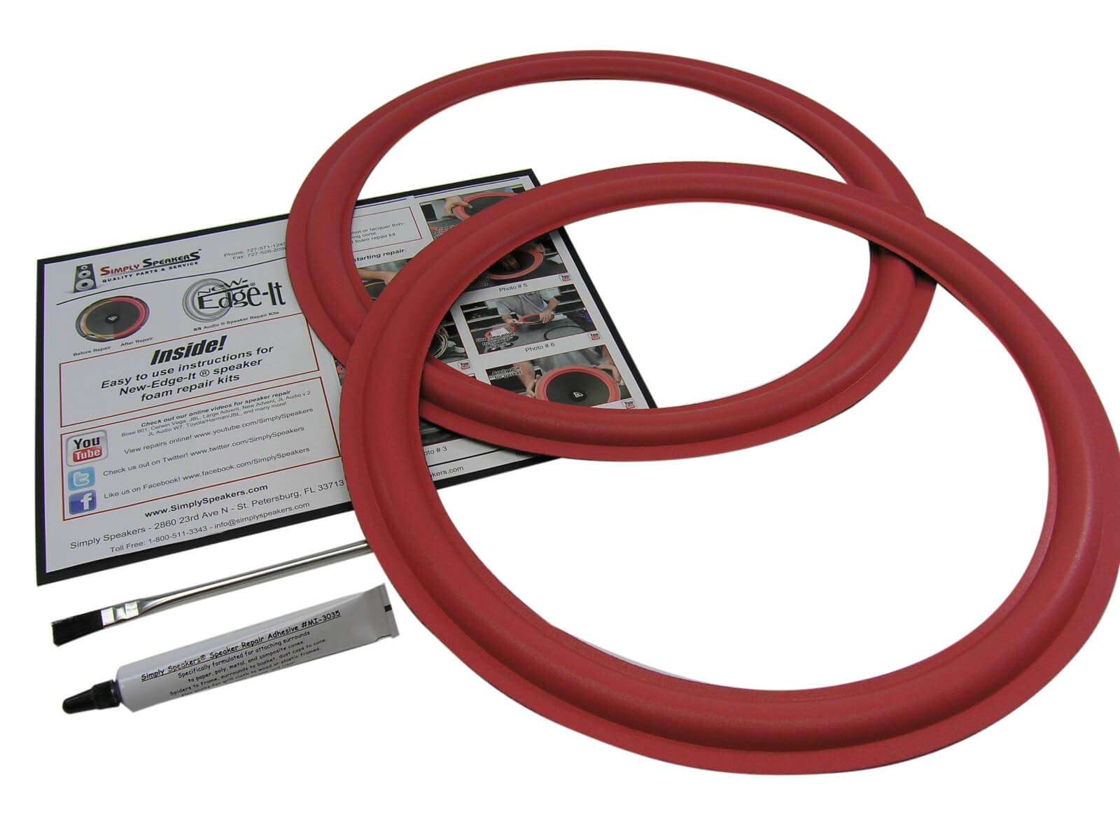 Cerwin Vega 15 Inch Foam Speaker Repair Kit FSK-15FR (Pair) 1