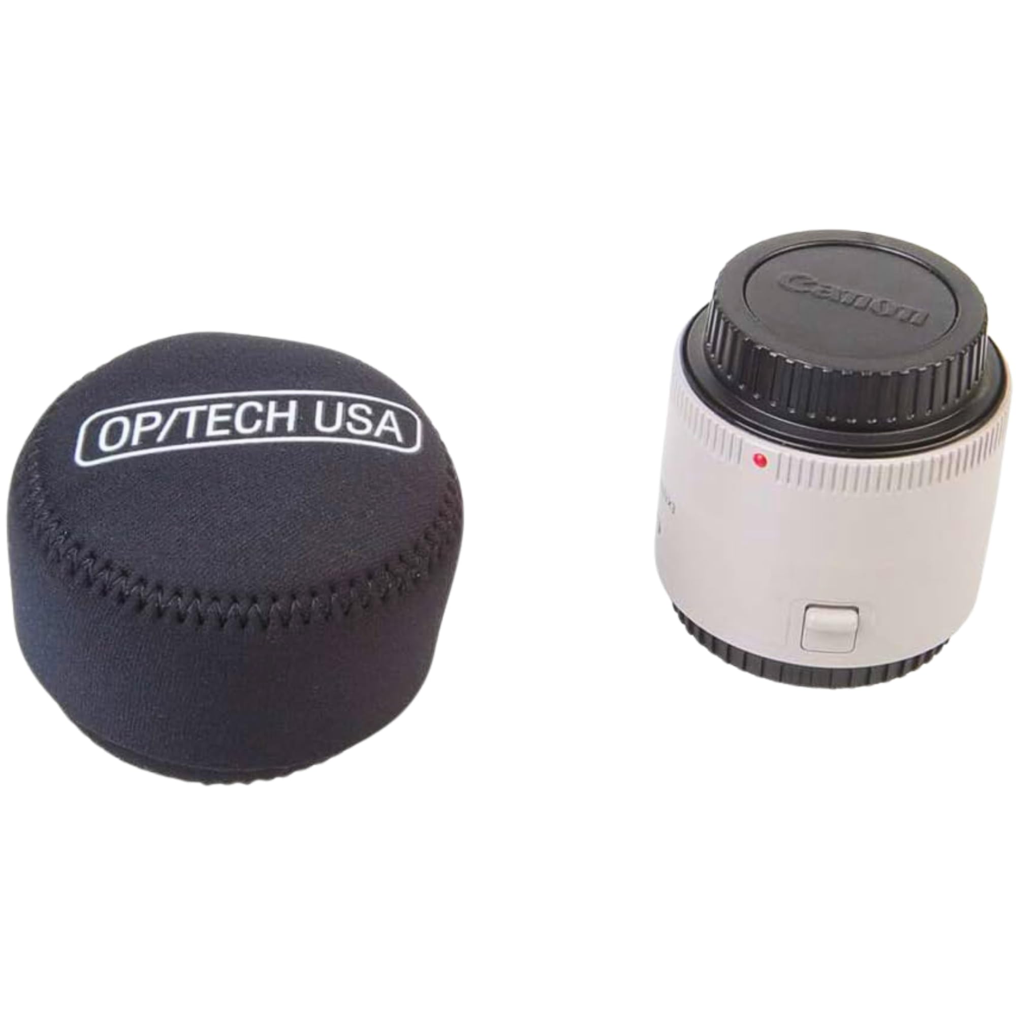 OP/TECH USA 7801052 Fold-Over Neoprene Lens Pouch – Durable Camera Lens Case with No-Lose Lid – 303 (Black) 3