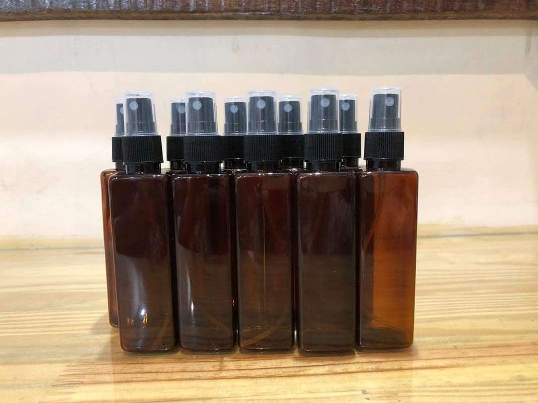 HARRODS Refillable Transparent Spray Empty Bottle for Home, Office, Car, Travel & Cleaning, Sanitizer Spray Bottles | Oil Bottle I Room Spray | 100ml (Pack of 10) 4