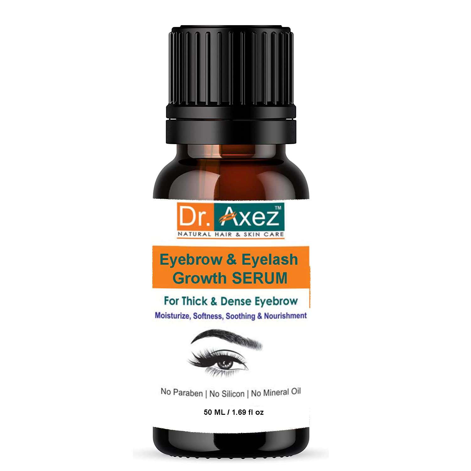 Dr. Axez Eyebrow & Eyelash Growth (With Castor Oil 100% Pure and Natural Harbal Hair Oil Hand Made & Home Made) (Eyebrow & Eyelash Growth OIL, 50 ML) 1