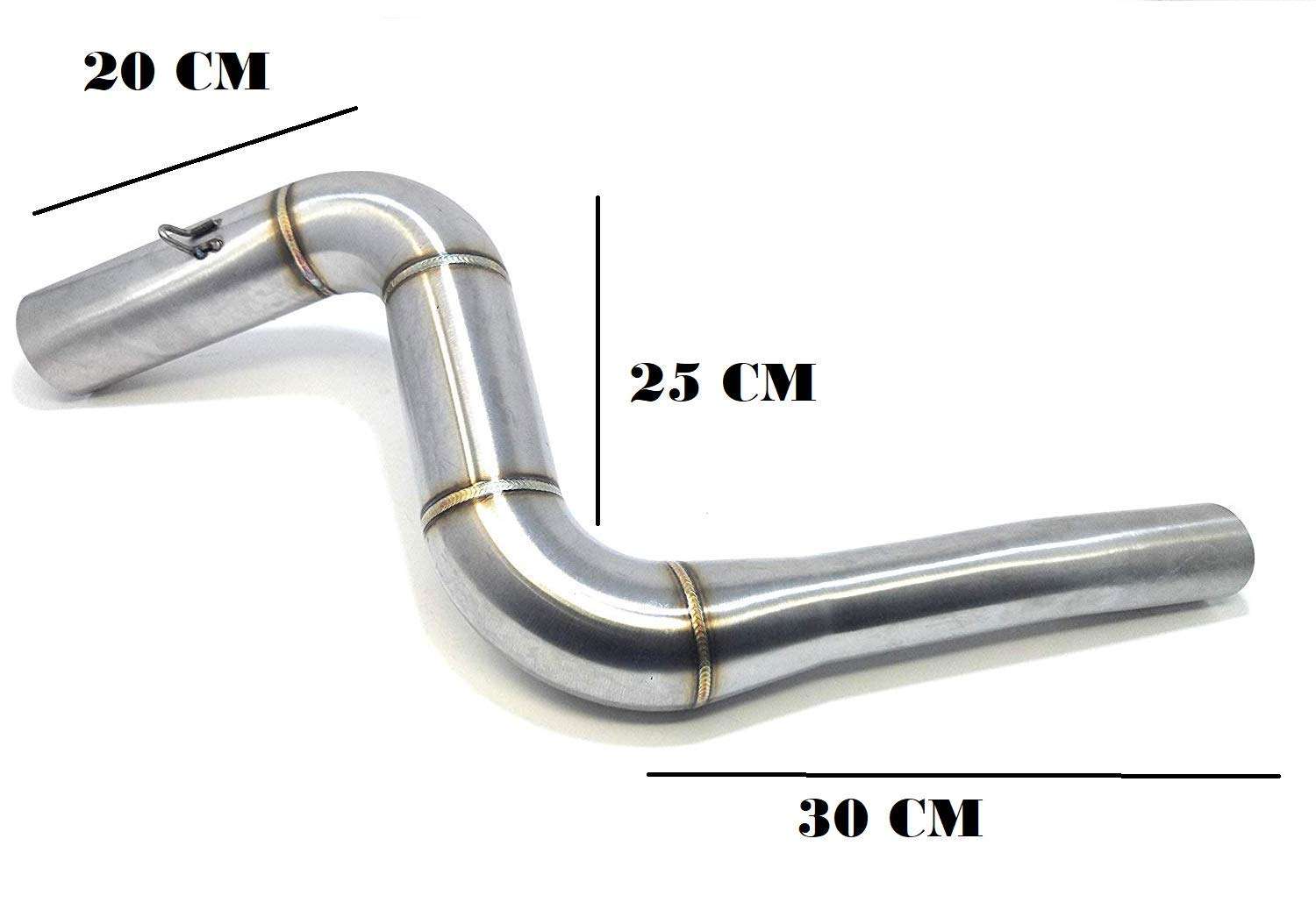 Aow Attractive Offer World Stainless Steel Exhaust Middle Muffler Bend Pipe for Bajaj Dominar 400/ Bajaj Pulsar RS200, Bend Pipe T-12 (Pack Of 1) 3