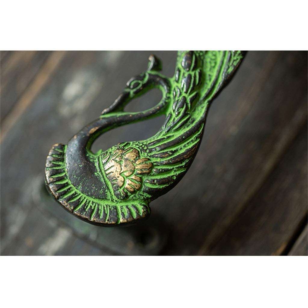 AWCPP Sliding Door Handle, Nordic Vintage Entrance Gate Closet Door Hardware Accessories Creative Door Handle,Bronze 4