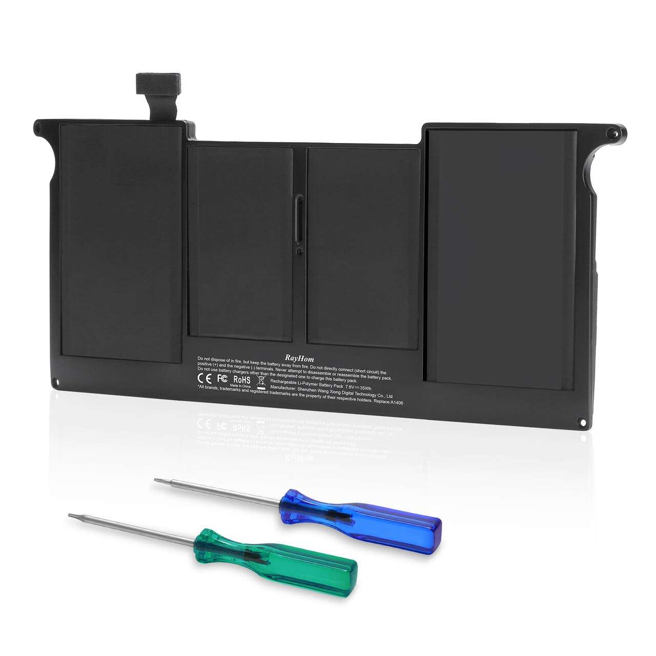 A1406 A1465 Laptop Battery - Battery Replacement for MacBook Air 11 Inch A1370 A1495 (Mid 2011 2012 2013 Early 2014 2015) 7.6V 35Wh 1