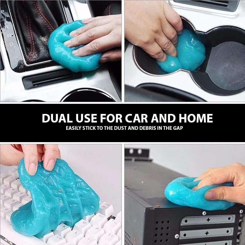 NEEYATI Neon Colored Fruit Scented Slimy Slime Gel Jelly Set Kit Air Dry Magical Crystal Clay Putty Toy Kit for Girls Boys Kids Slime 6