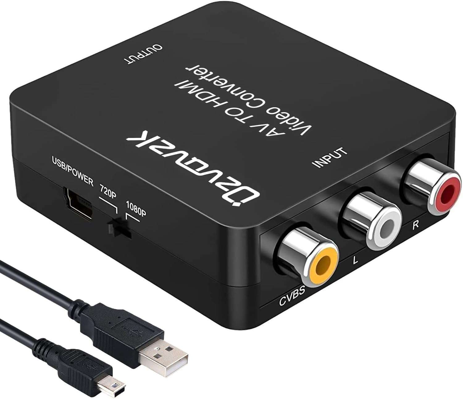 Ozvavzk HDMI Adapter for TV Phone to TV 1080P Digital AV Adapter 3 in 1 Sync Screen Connector Cable Compatible for Lighting USB C Micro USB to HDTV Projector Monitor 1