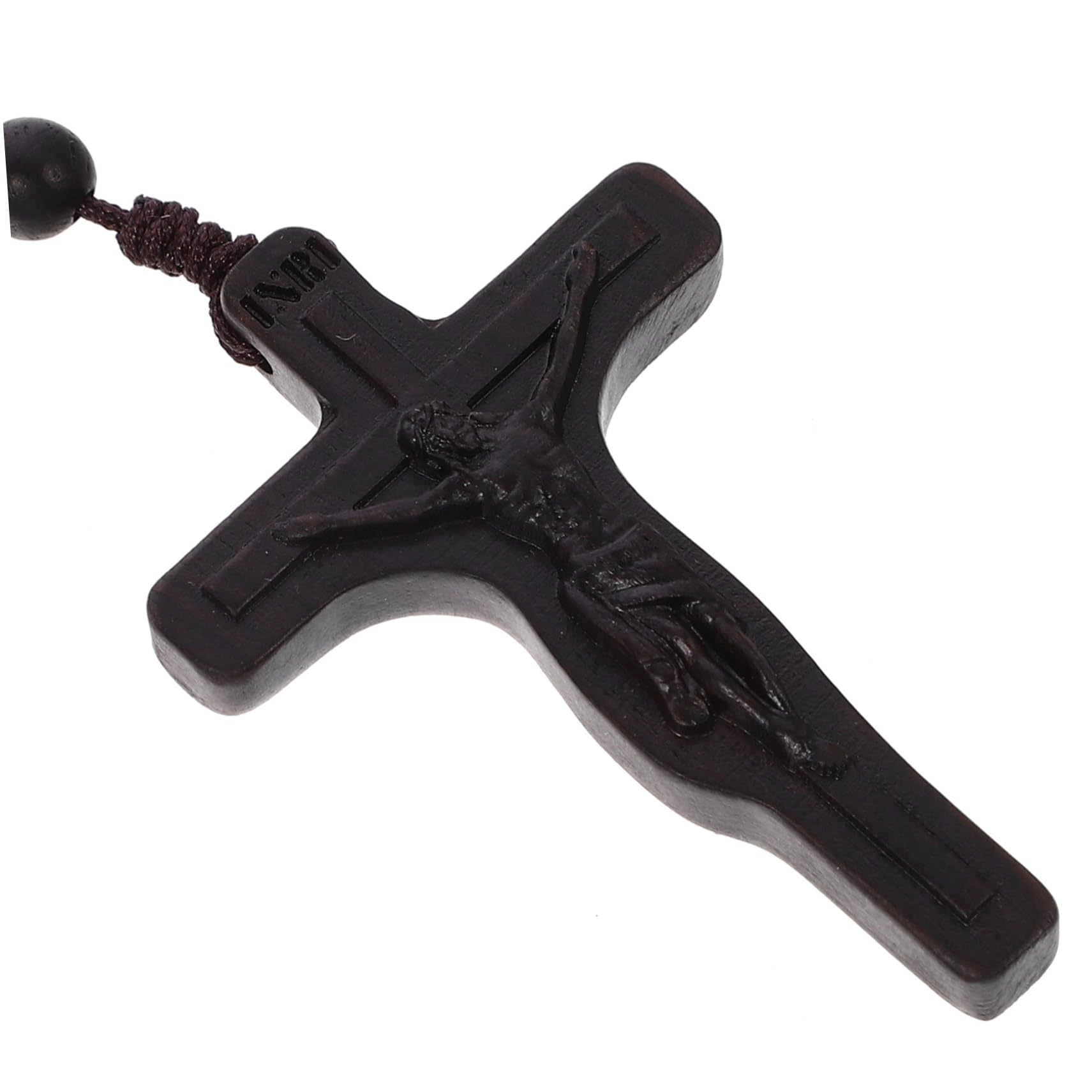 Toyvian Cross Wooden Pendant Necklace Unique Catholic Cross Hanging Decoration for Home Office for Holidays Special Occasions 6