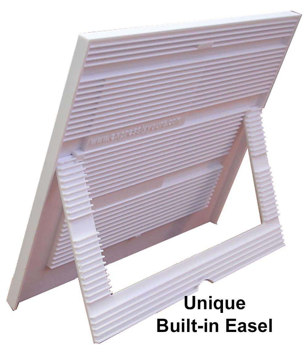 Picture Frame for Grandpa | "With Love to Grandpa" | Classic Crayola Cute Picture Frame | Measures 8.25 x 7 in | Holds a 3.5 x 5 inch Photo | Easy to Mail 6