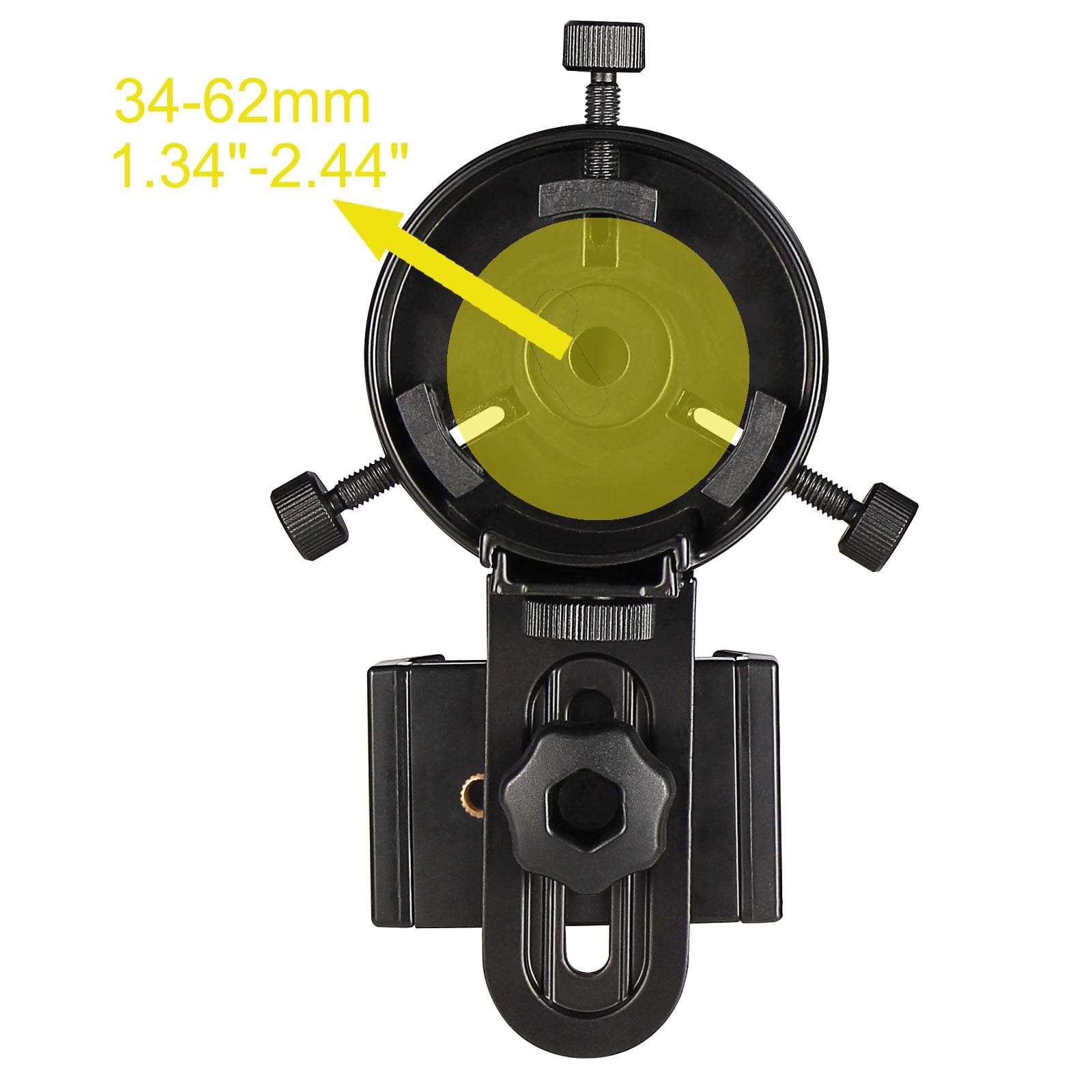 Cell Phone Adapter Mount for Vortex Bushnell Celestron Barska Spotting Scope Big Eyepiece Adapter Mount Work with Binoculars Monocular Spotting Scope Telescope For iPhone 6Plus Samsung HTC LG and More 5